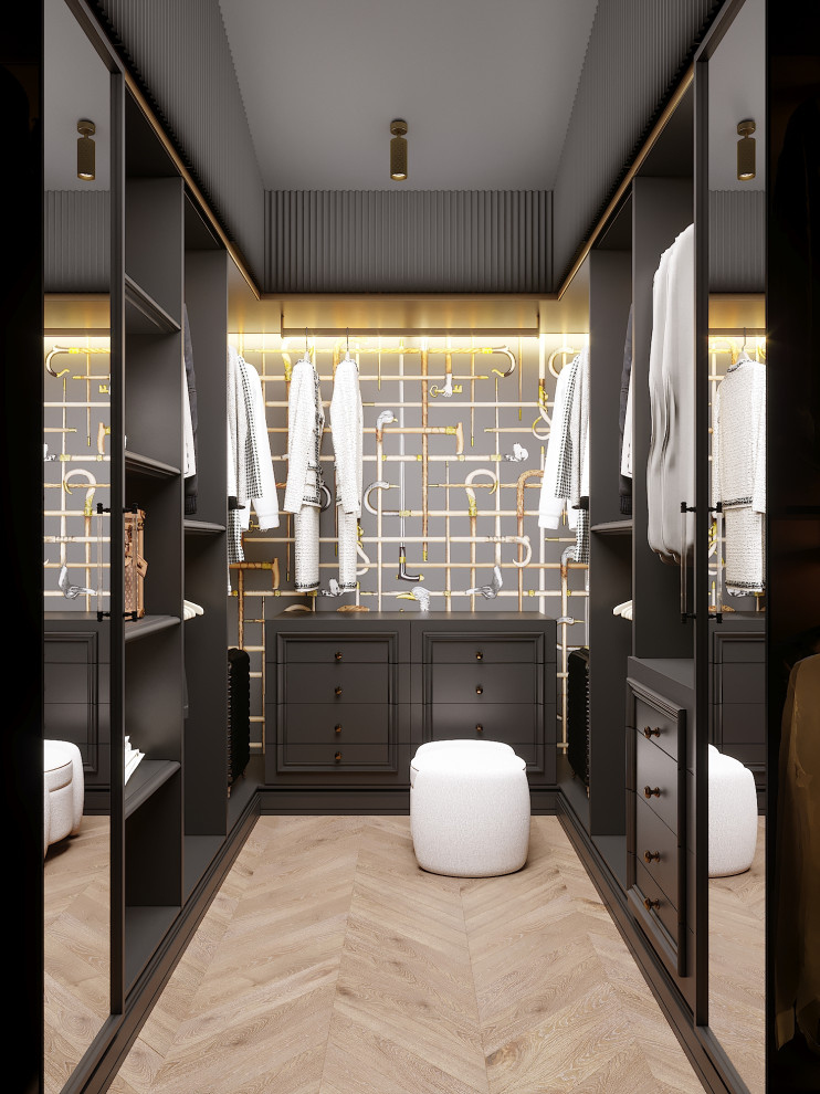 Гардеробная из проекта частного дома