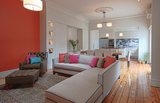 Contemporary Living Room trendy-dagligstue