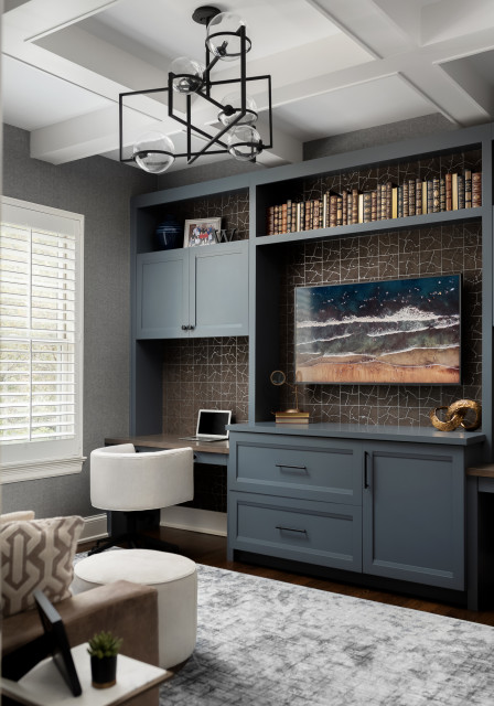 Transitional Home Office klassisch-modern-arbeitszimmer