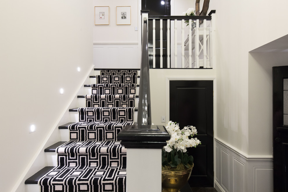 Inspiration for a transitional staircase in Brisbane.