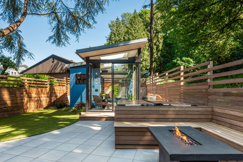 Patio - contemporary patio idea in Seattle