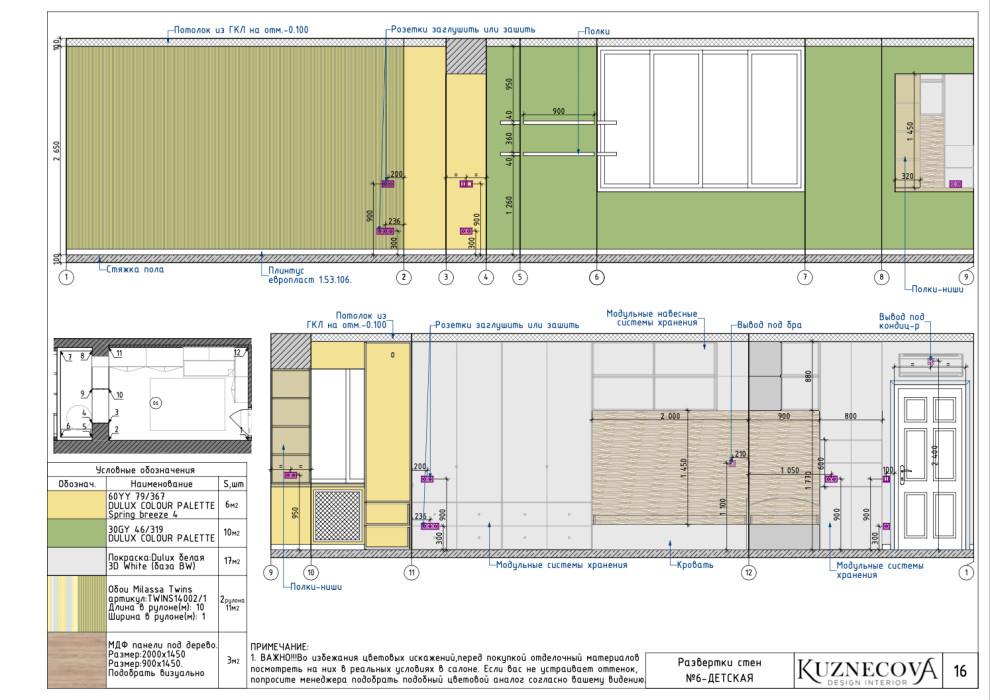 Дизайн проект квартиры 84 кв.м.