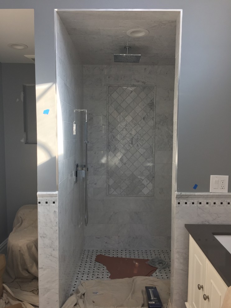 Which way should the shower door swing?