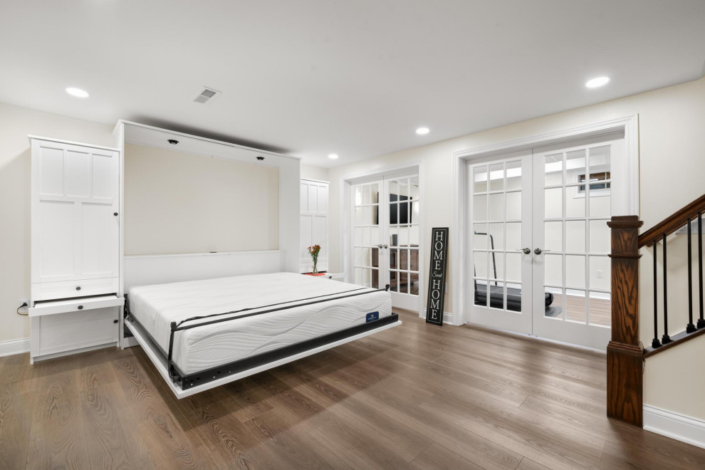 Basement Remodel Guest Bedroom Transitional Basement Cleveland