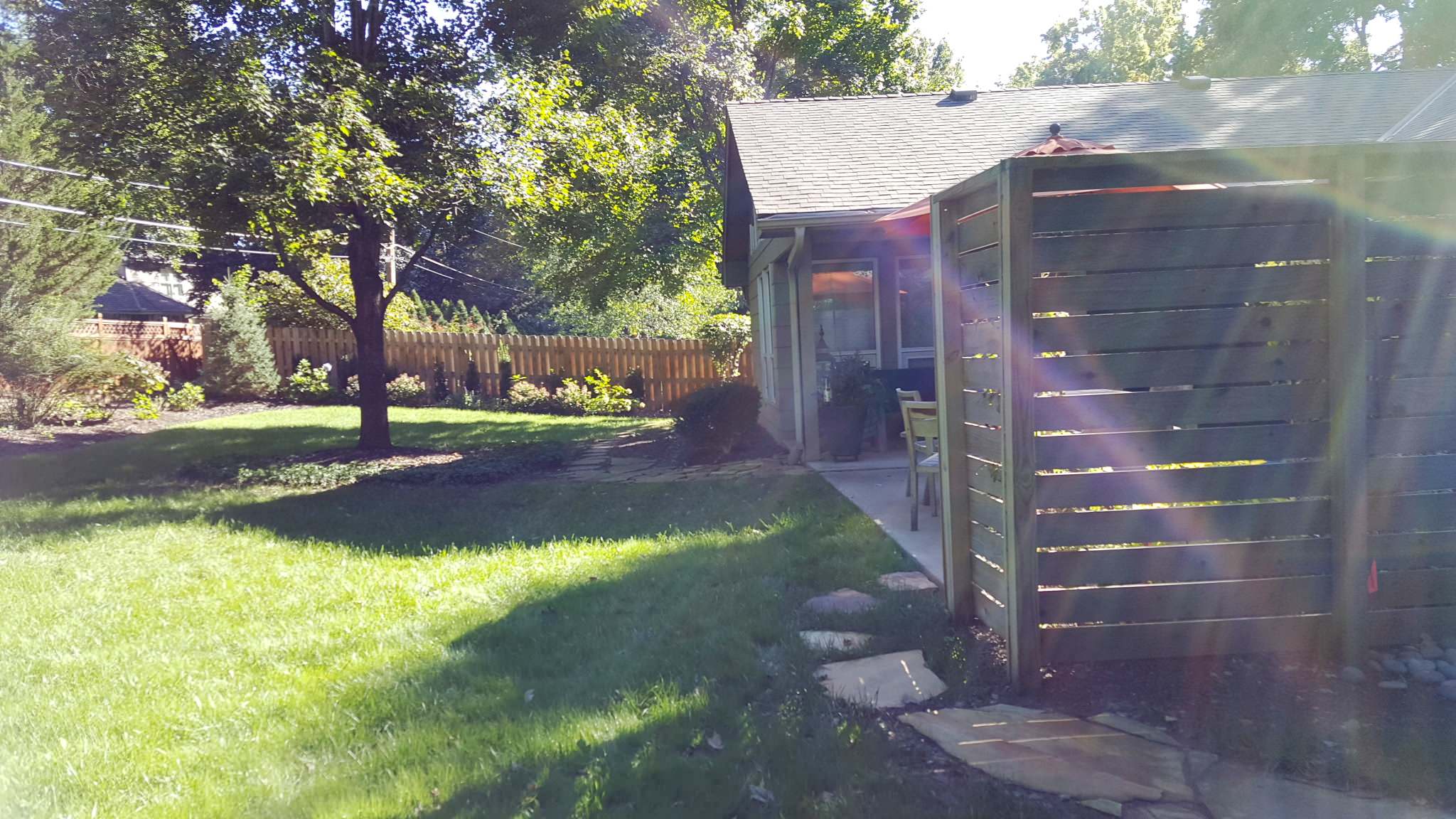 BEFORE Fairway backyard
