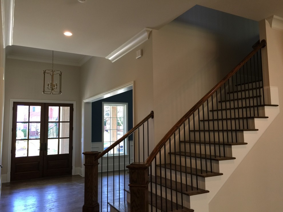 Inspiration for a transitional entryway remodel in Atlanta