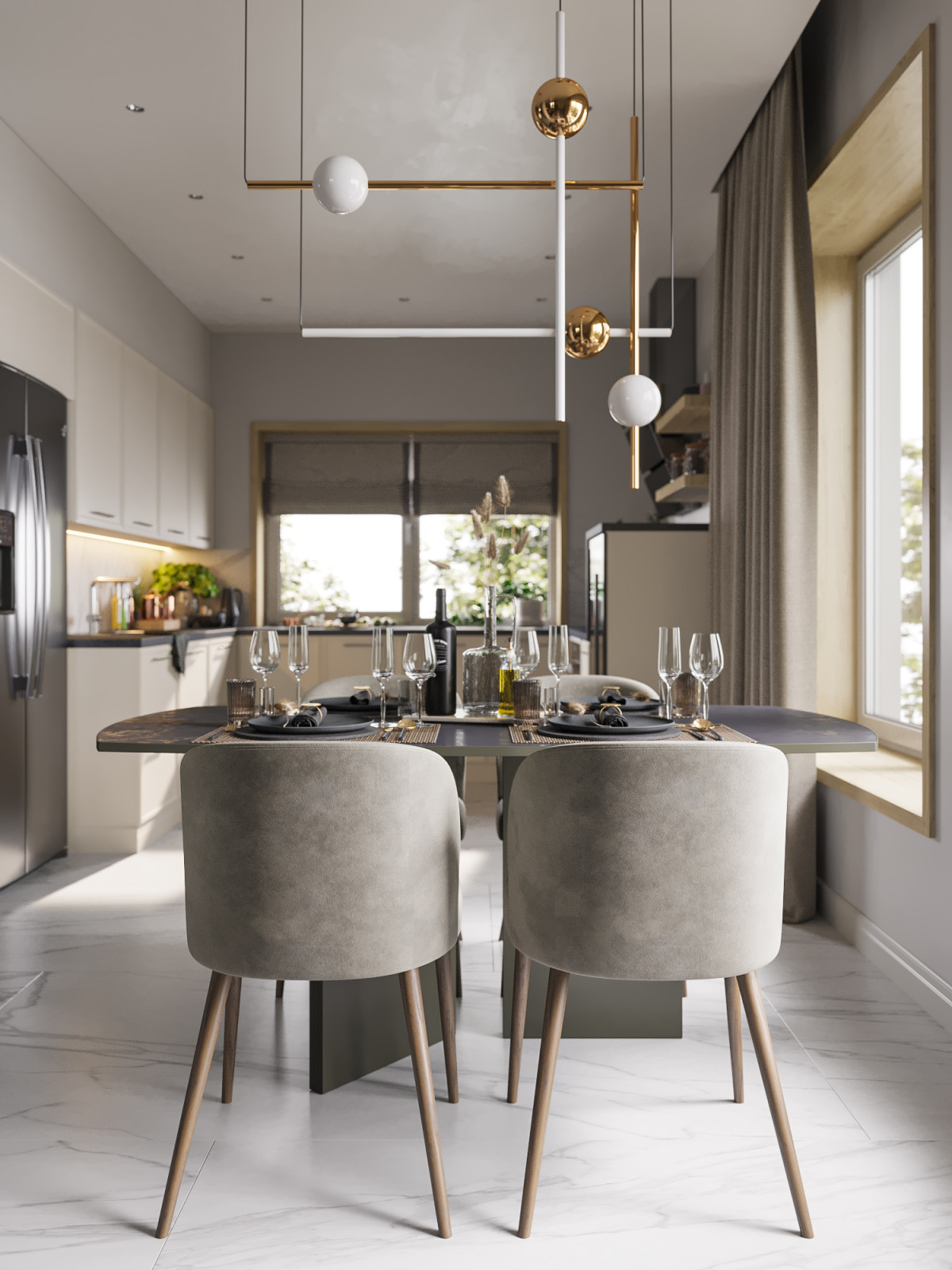 Проект "Дом в сосновом лесу"