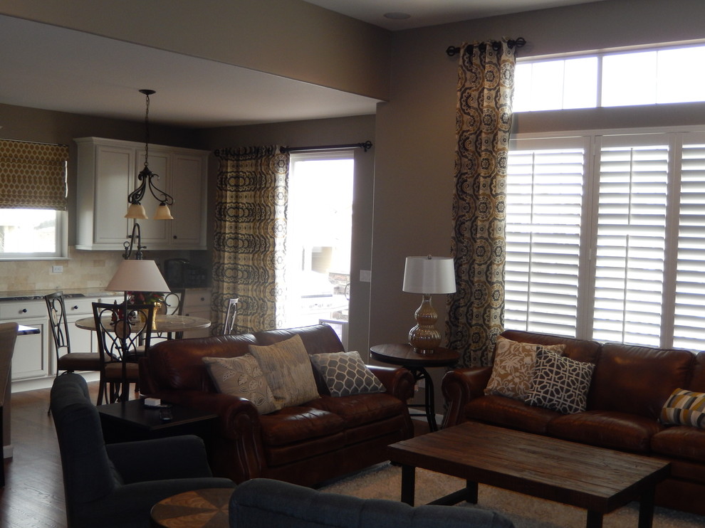 Inspiration for a transitional home design remodel in Denver