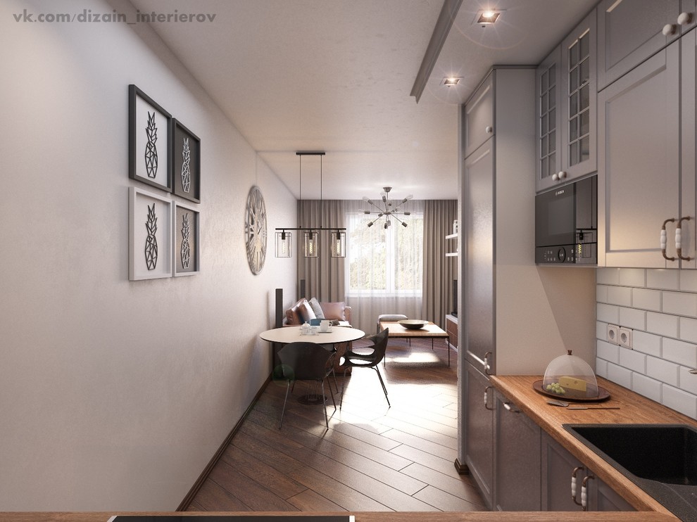 Кухня-гостиная дизайн-проект
