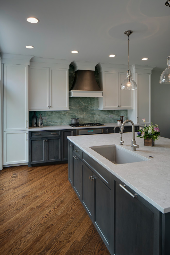Inspiration for a transitional kitchen remodel in Chicago