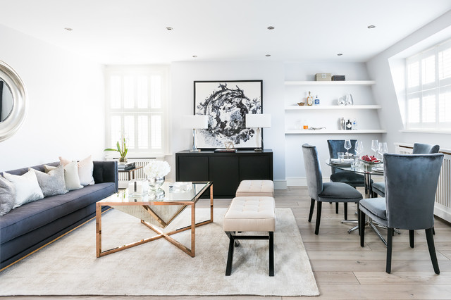 Contemporary Brook Green Penthouse contemporary-living-room