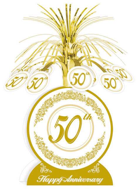 50th Anniversary Centerpieces 13 12 Pack 1 Package