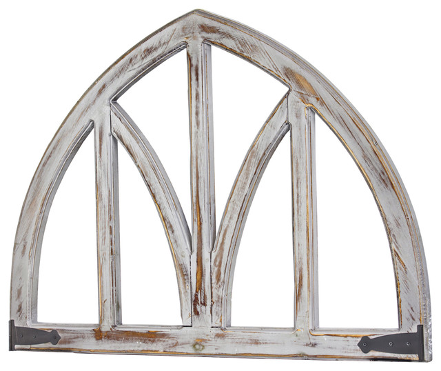 Whitewashed Wooden Arched Wall Decor Farmhouse Wall Accents
