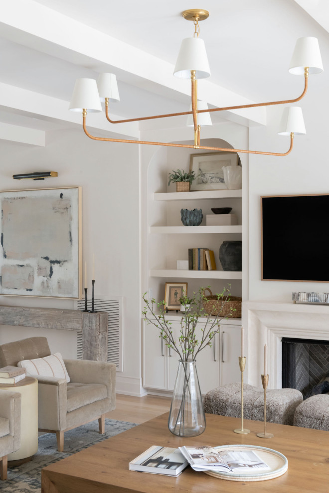 French Modern Estate - French Country - Living Room - Nashville - by ...
