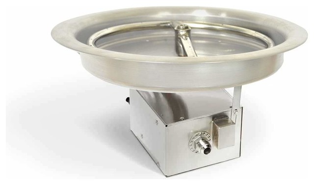 Electronic Ignition Round Fire Pit, Round Fire Pit Burner Pan