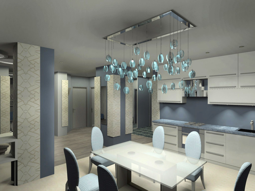 Квартира 2-х этажная квартира, 1 этаж с открытой планировкой