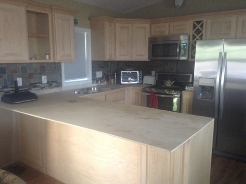 Do we leave the plywood on or off for granite countertops 