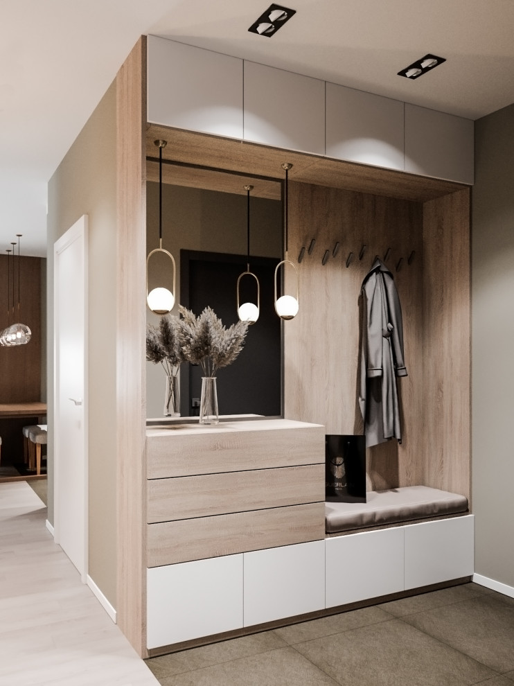 Дизайн проект квартиры в Москве в современном стиле (Варшавское шоссе, 2019)