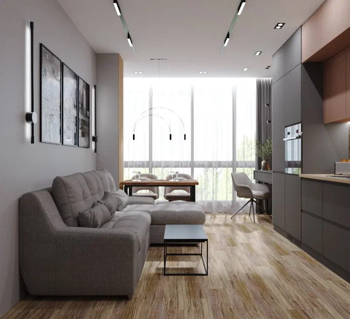 Ремонт однокомнатной квартиры с двумя рабочими местами