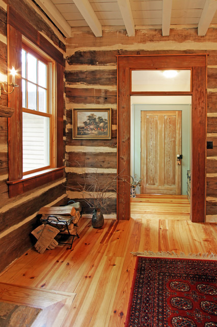 North Georgia Log Cabin Dining Room Rustic Dining Room