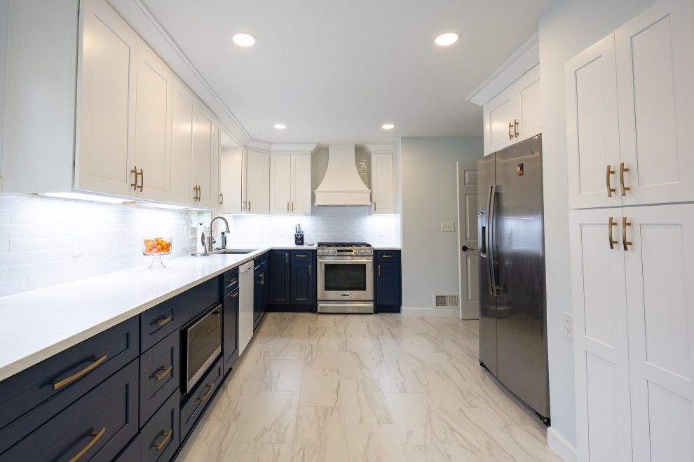 Marietta Kitchen Blue Cabinets