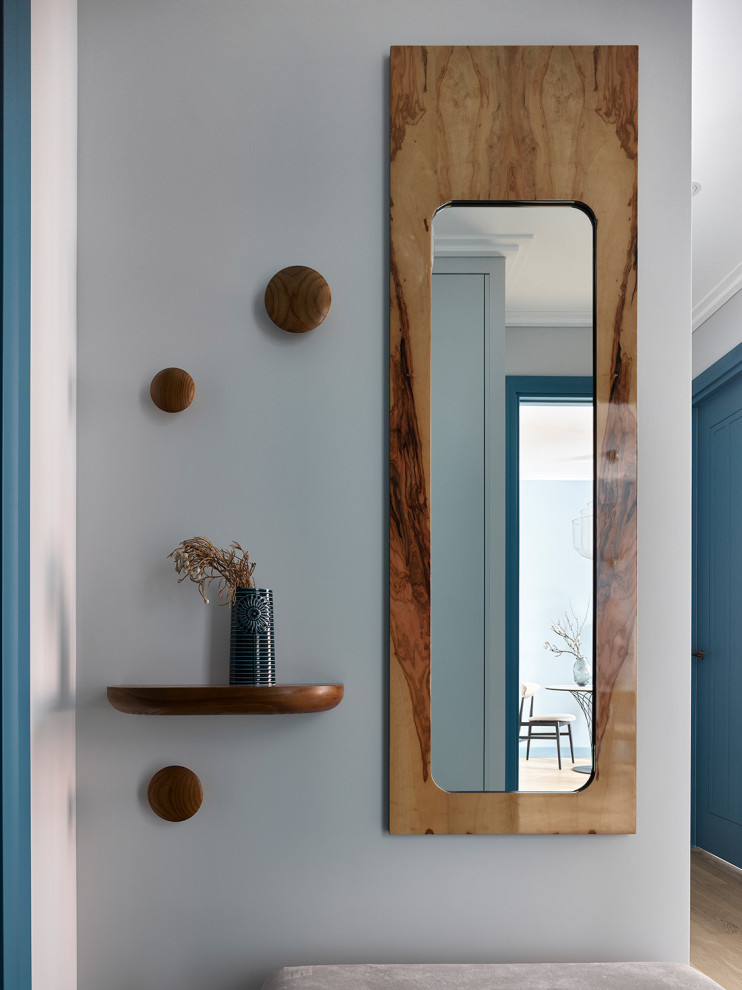 Небольшая квартира в оттенках синего