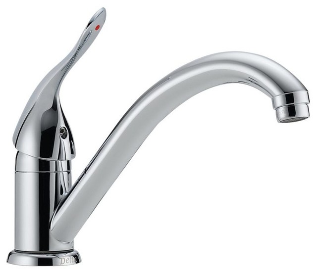 Classic Single Handle Kitchen Faucet with Diamond Seal Technology in Chrome