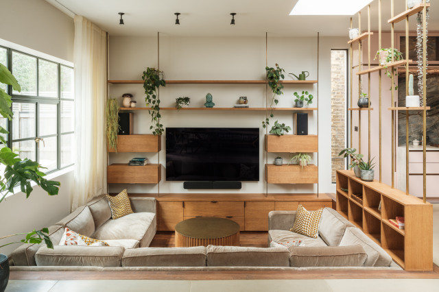 Richmond Family Home transitional-living-room