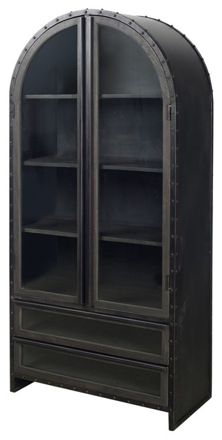 Mercana Mango Wood Cabinet With Black Finish 67533