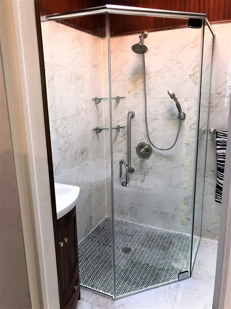 Contemporary Shower Doors - Transitional - Bathroom - New York - by ...