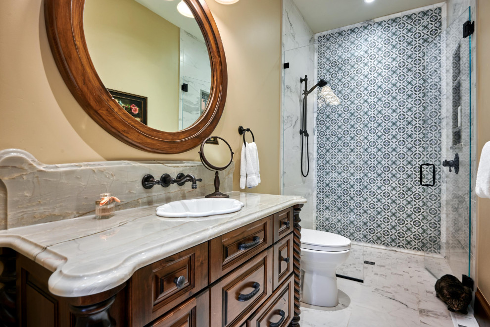 Custom cabinet and wall tile
