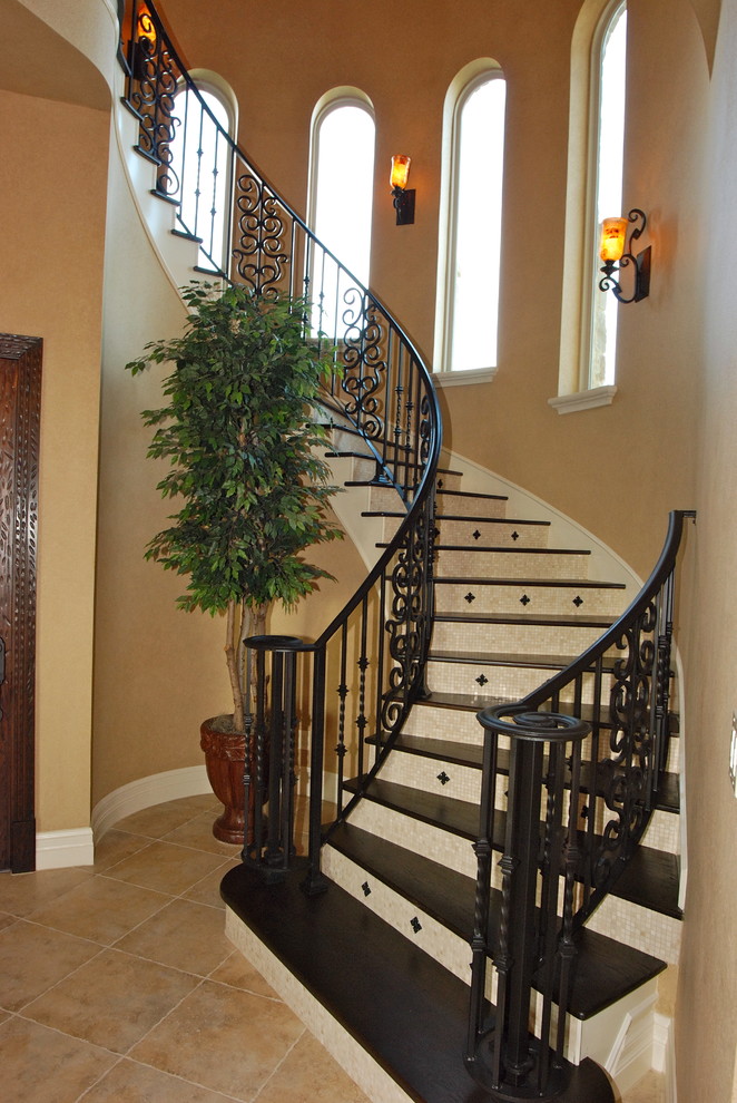 Decorative Touches by Stadler Custom Homes Mediterranean Staircase