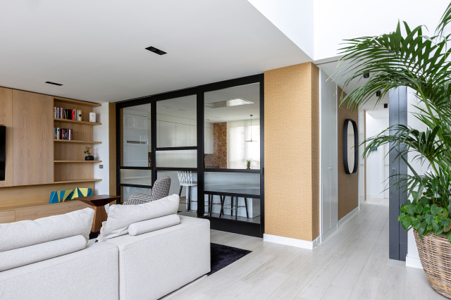 DISE&Ntilde;O INTEGRAL CASA BOADILLA DEL MONTE modern-living-room