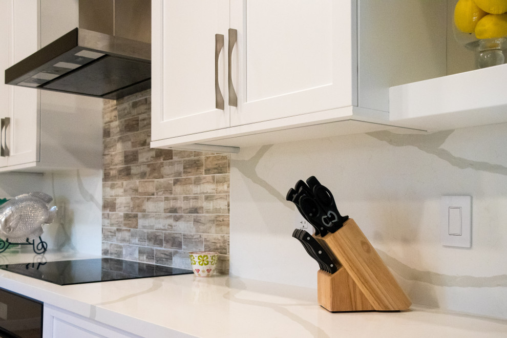 Transitional home design photo in Miami