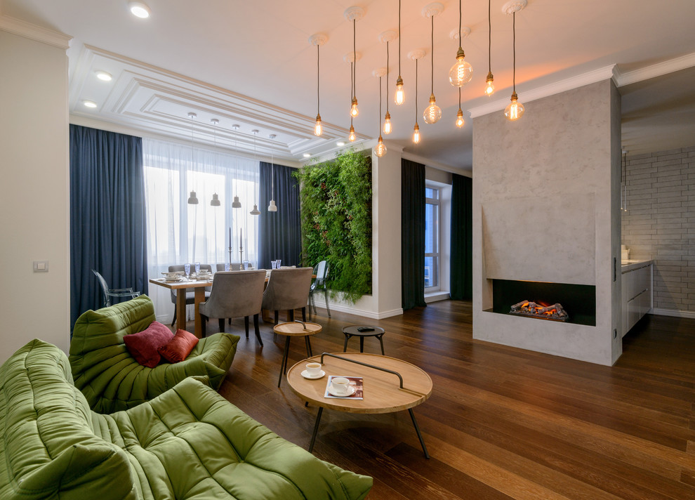 АРТ-БЕТОН в гостиной