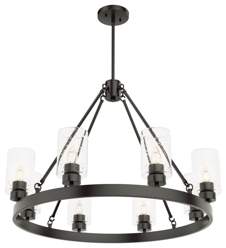 Hunter Hartland 32 Chandelier Hartland 8 Light 32"W Ring - Noble Bronze