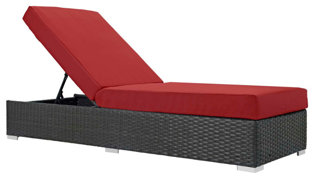 Sojourn Outdoor Patio Sunbrella Chaise Lounge by Modway - Contemporary ...