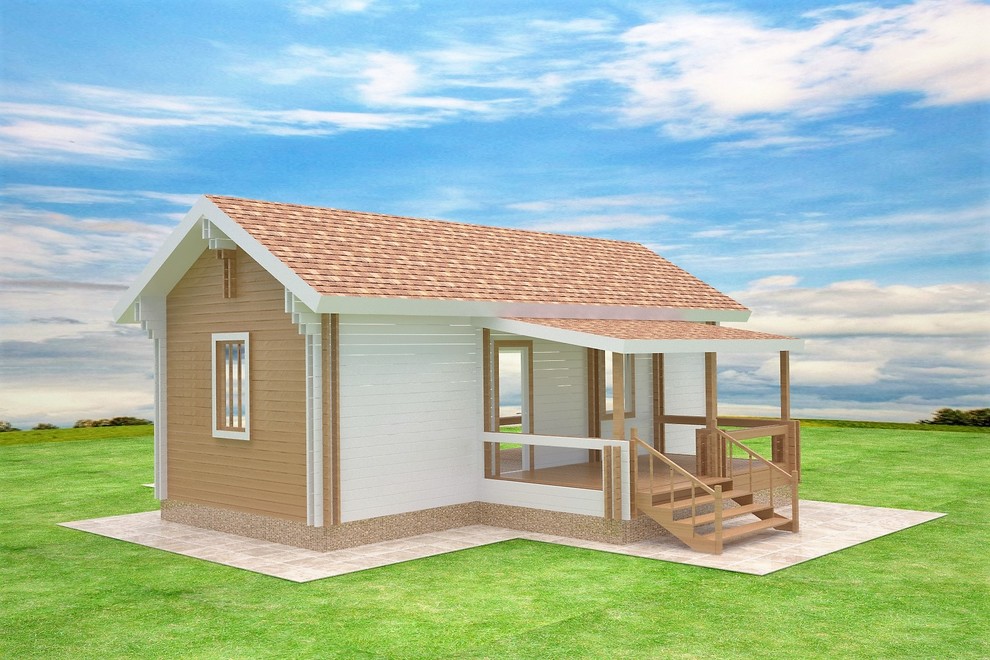 Одноэтажный дачный домик