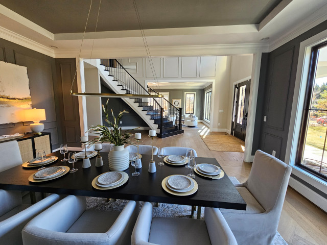 Project #118 | Charming Curve for Model Home contemporary-staircase