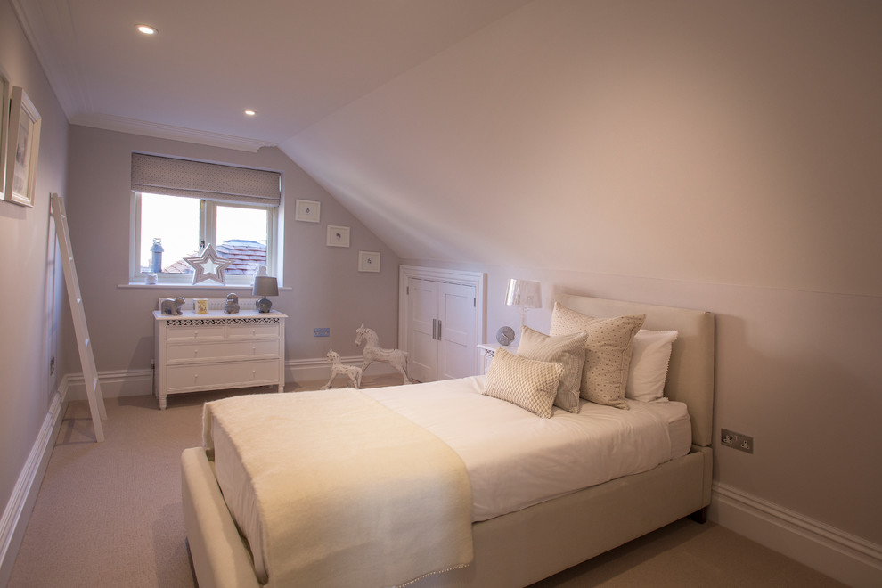 This is an example of a country bedroom in Berkshire.