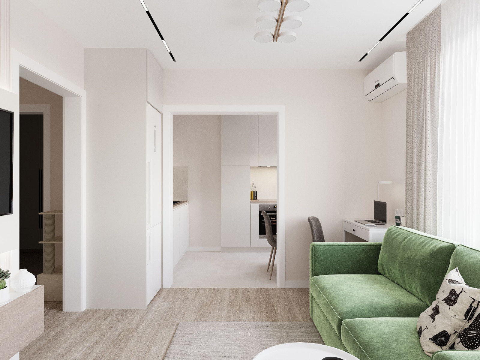 Дизайн-проект квартиры площадью 57,5 кв.м.