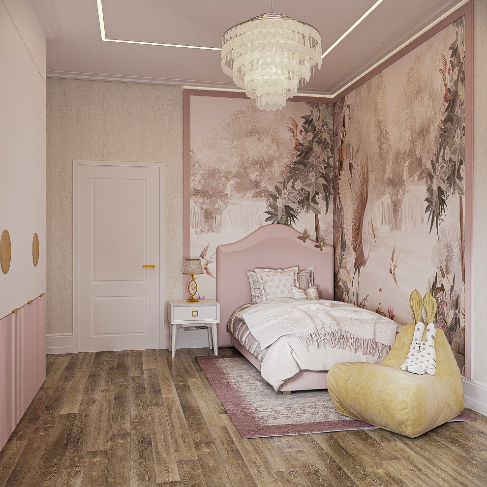 3Д Визуализация детской для девочки