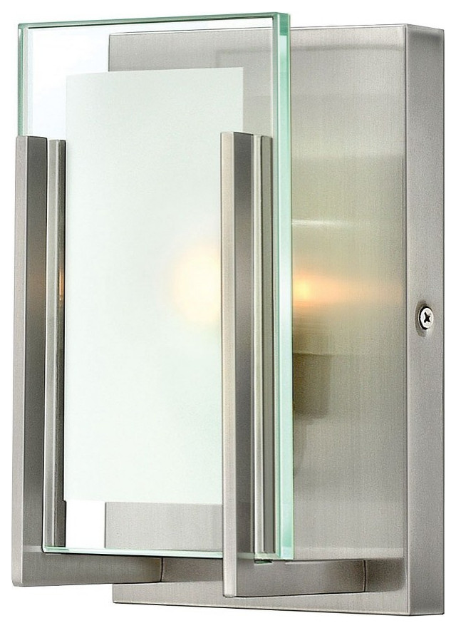 1 Light Bathroom Light Fixture in TransitionalModern Style 5 Inches