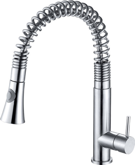 Shop Houzz | Alfi Trade ALFI brand AB2032 Stainless Steel Kitchen ... - ALFI brand AB2032 Stainless Steel Kitchen Faucet with Pull Down Shower Spray  contemporary-kitchen-