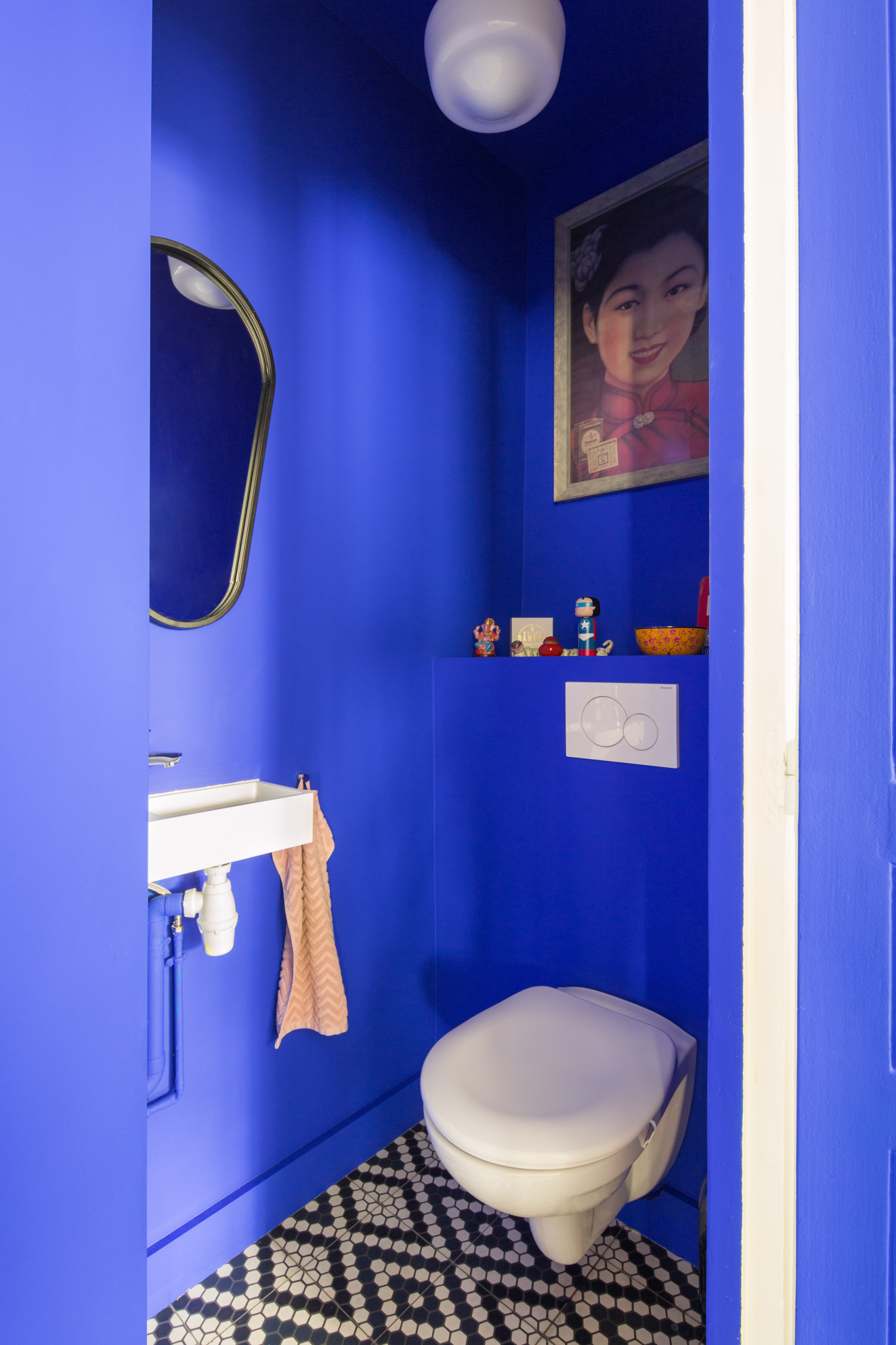 Photos et idées déco de WC et toilettes bleus - Juillet 2023 | Houzz FR