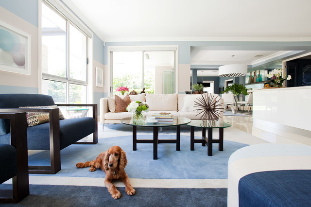 Wahroonga Home contemporary-vardagsrum
