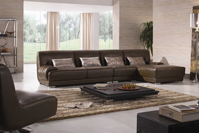 Stephon Leather Sectional Set