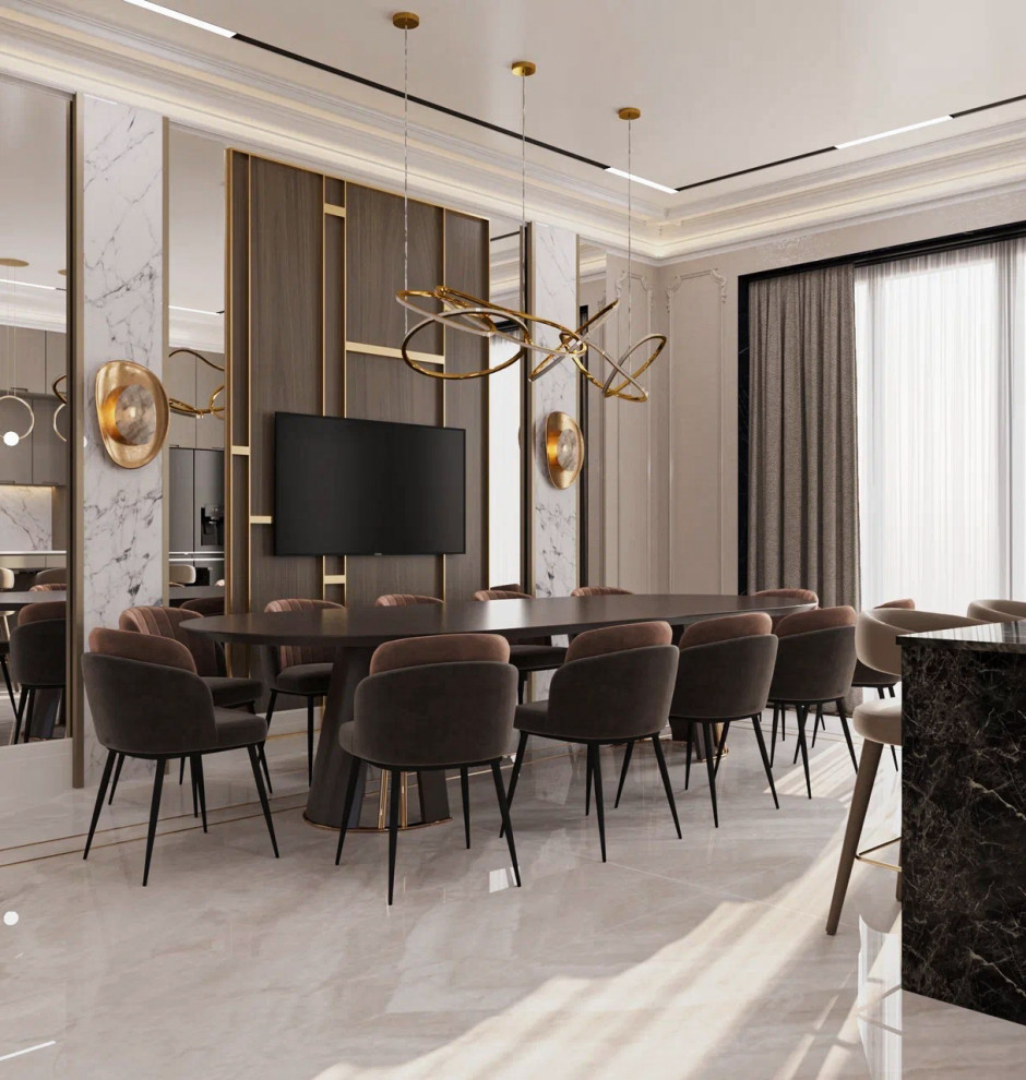 Проект "Бархат", интерьеры таунхауса