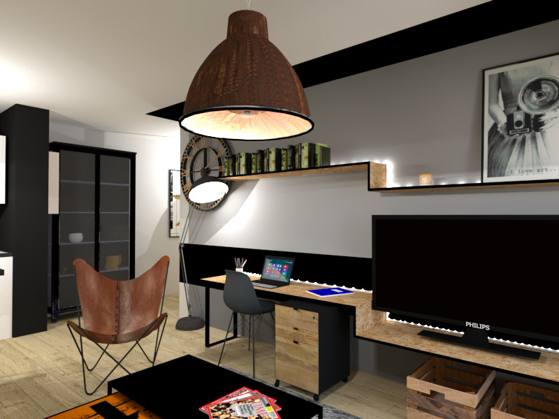 vue 3D coin bureau
