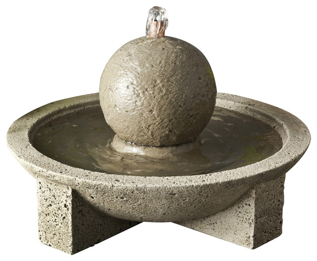 MSeries Sphere Garden Terrace Fountain Rustic Outdoor Fountains